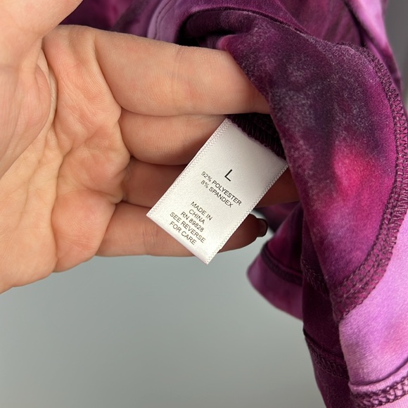 LOGO Lounge NWT women’s large purple cozy velour long sleeve tunic - Picture 5 of 9